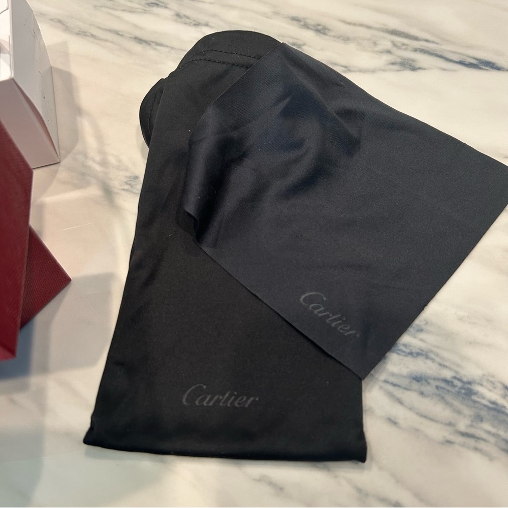 Cartier Sunglasses Authentic NIB Case Product Info Lens Cloth CT0001SA - Picture 3 of 10